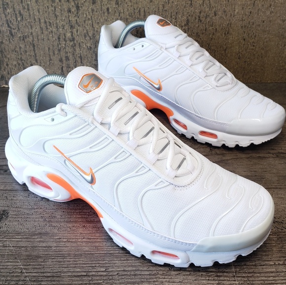 nike tn white and orange